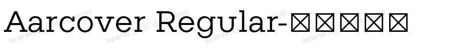 Aarcover Regular字体转换
